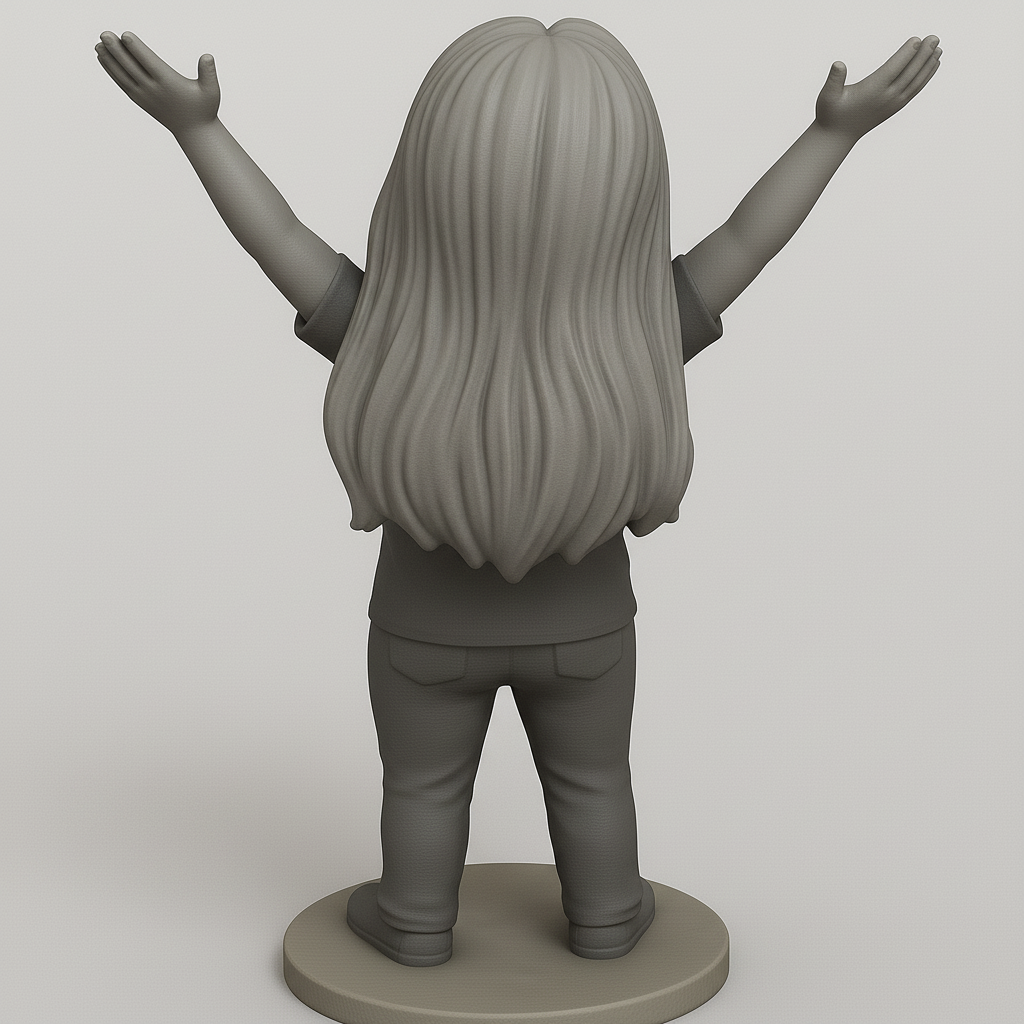 face anatomy 3d model-create 3d face model from photo_Joyful Celebratory Figure for 3D Printing