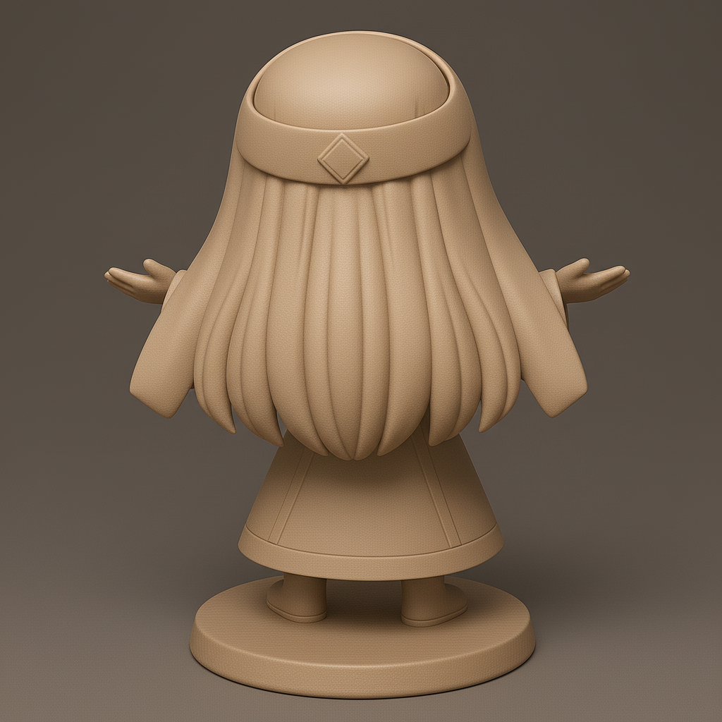 face anatomy 3d model-create 3d face model from photo_Charming Fantasy Character Statue