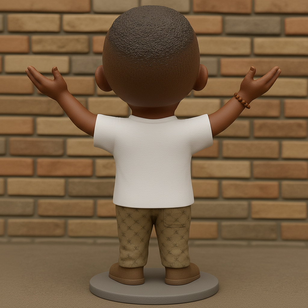 face anatomy 3d model-create 3d face model from photo_Joyful Bobblehead Figurine: Spread Happiness on Your Desk!