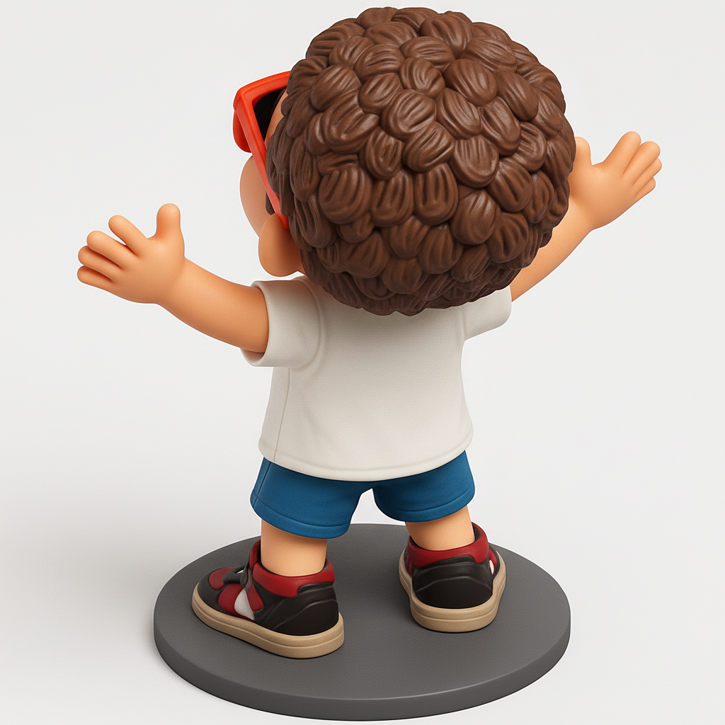 face anatomy 3d model-create 3d face model from photo_Cool Shades Kid Figurine: Bring Joy to Your Desk!