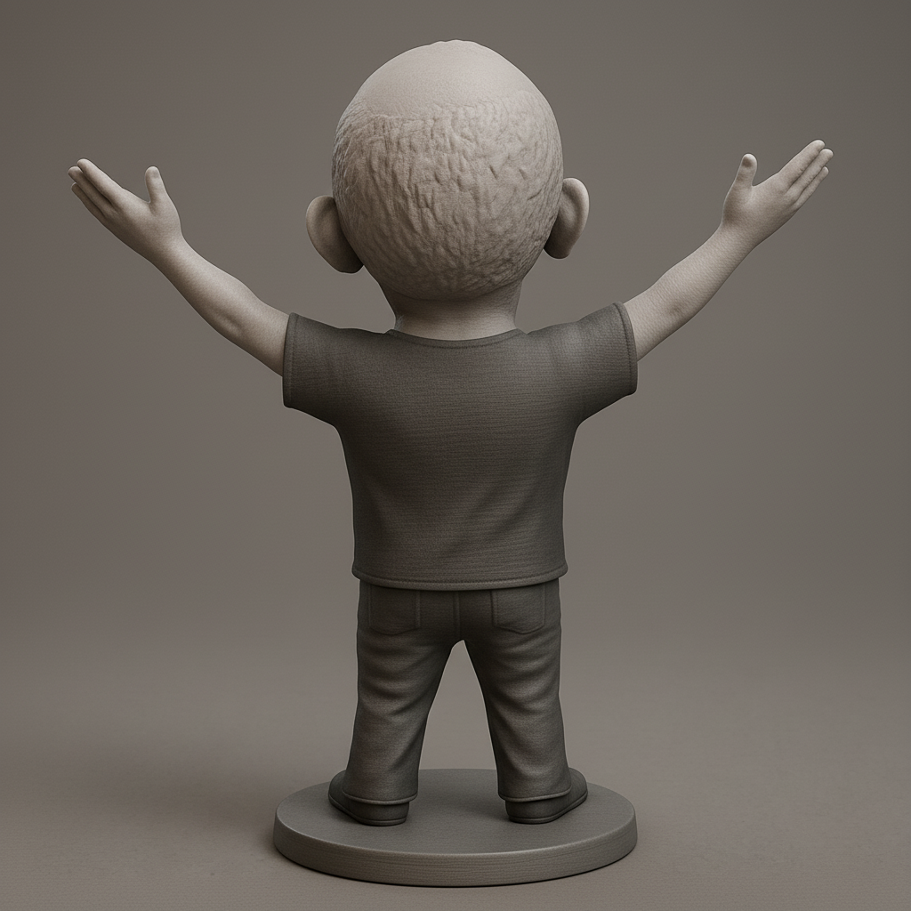 face anatomy 3d model-create 3d face model from photo_Joyful Spirit Figurine: Celebrate & Inspire