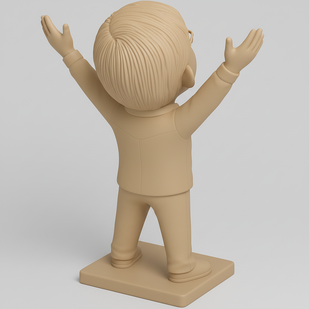 face anatomy 3d model-create 3d face model from photo_Joyful Kid Character for 3D Printing