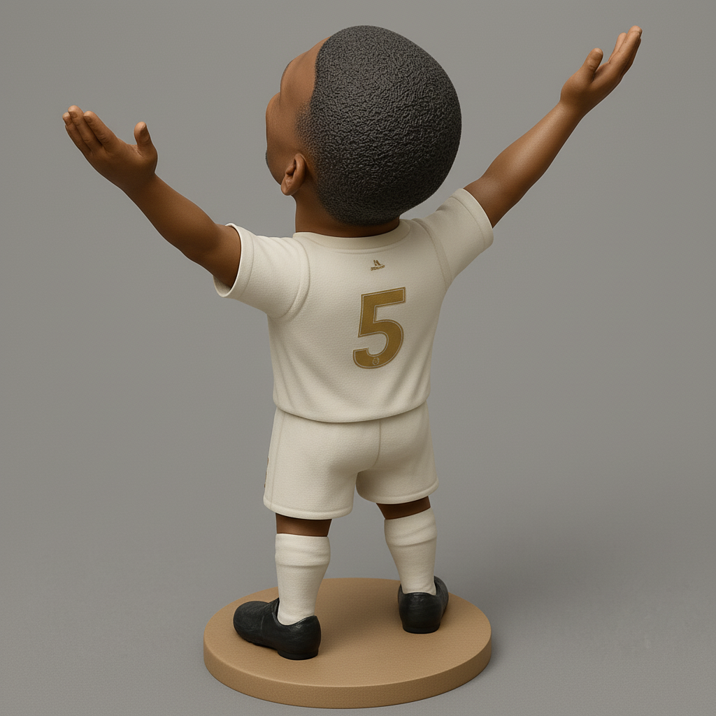 silhouette 3d printer maker-3d portrait printing_Celebratory Soccer Star Bobblehead Trophy