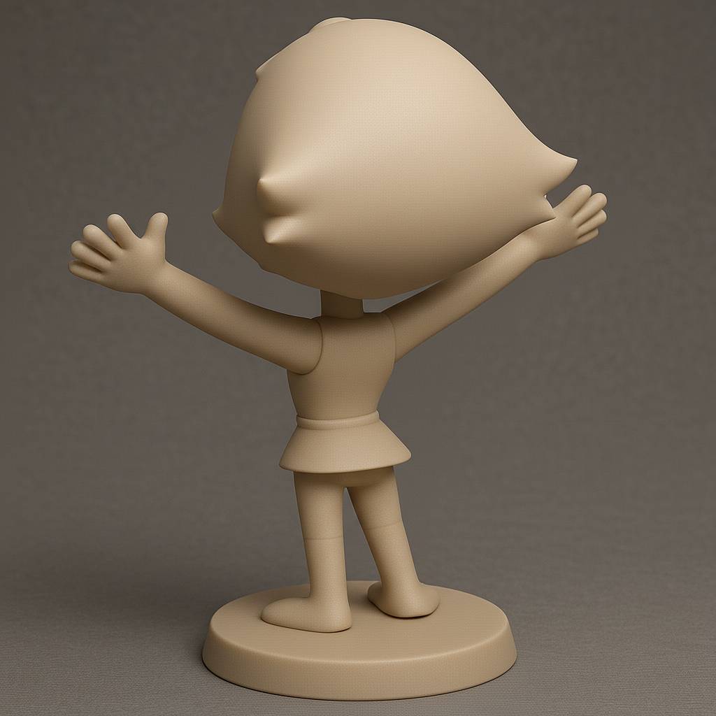 face anatomy 3d model-create 3d face model from photo_Cheerful Character Figure for Fun Displays