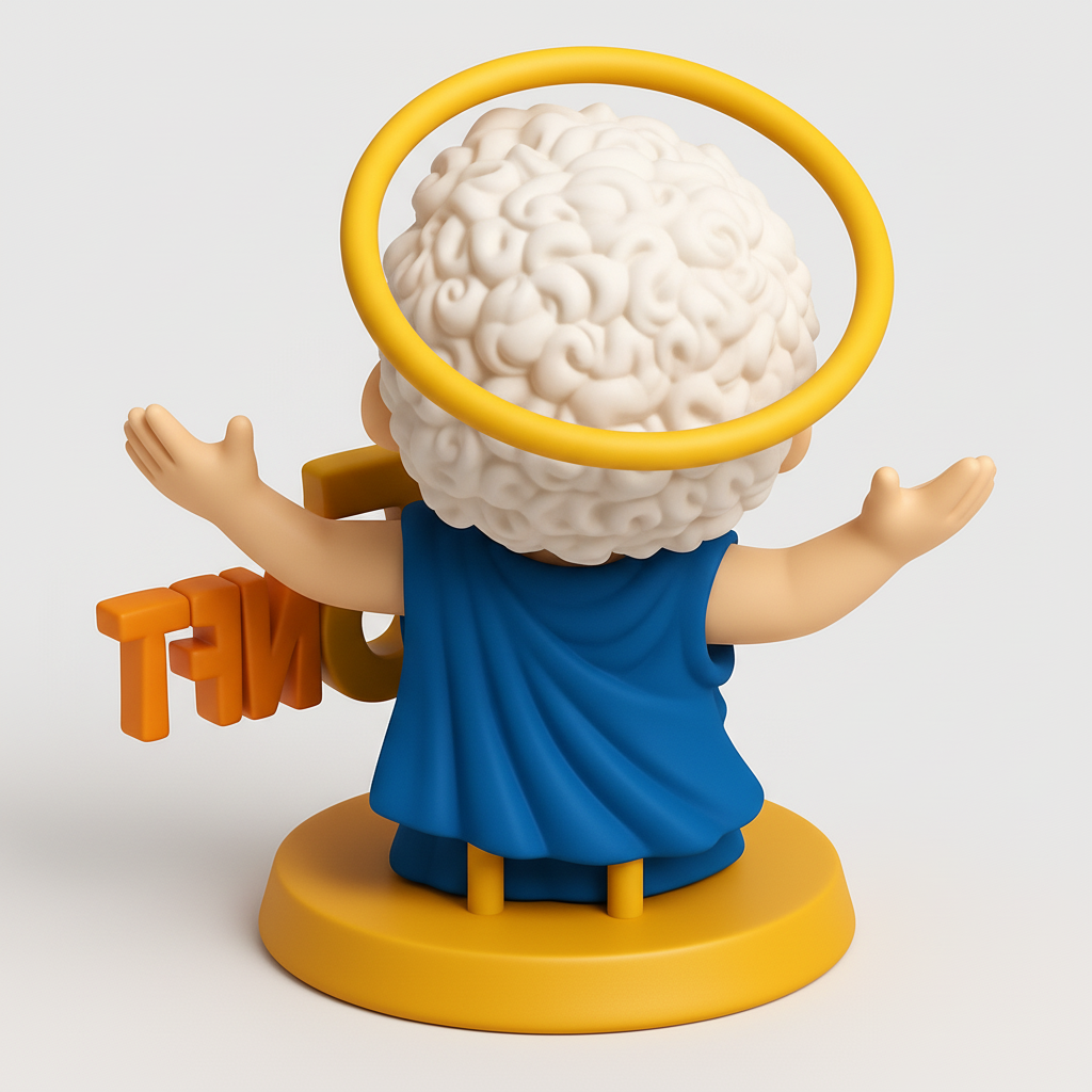 face to 3d model ai-3D portrait printing from photo_Charming 5NFT Angel Figurine - Easy 3D Print!