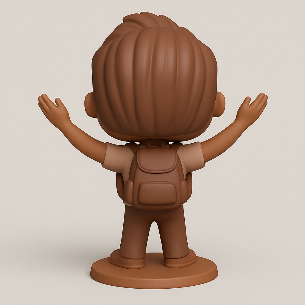 face to 3d model ai-3D portrait printing from photo_OUNGA Funko-Style Collectible: Your New Desk Companion