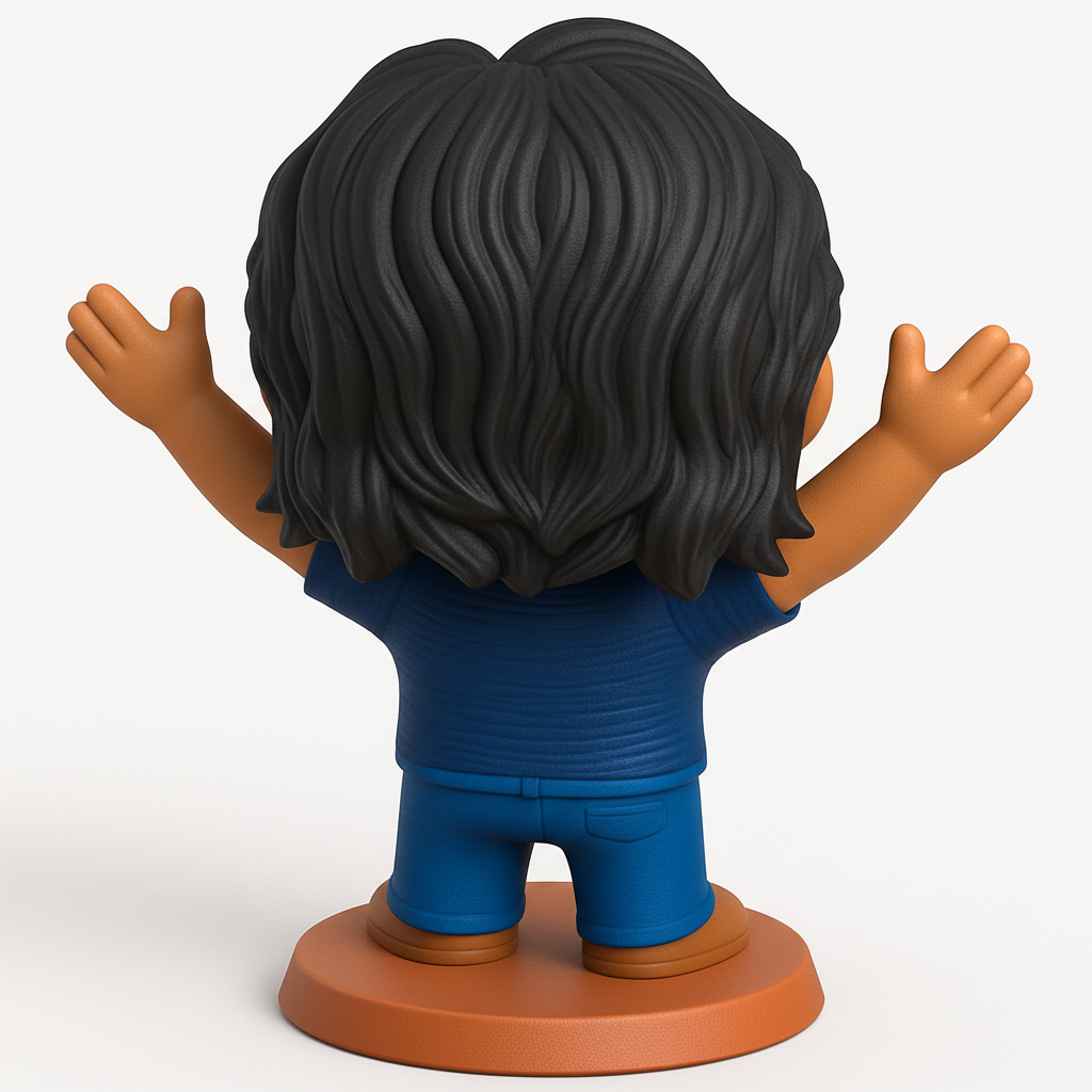 face anatomy 3d model-create 3d face model from photo_Cheerful Man Figurine: Desktop Buddy & Collectible