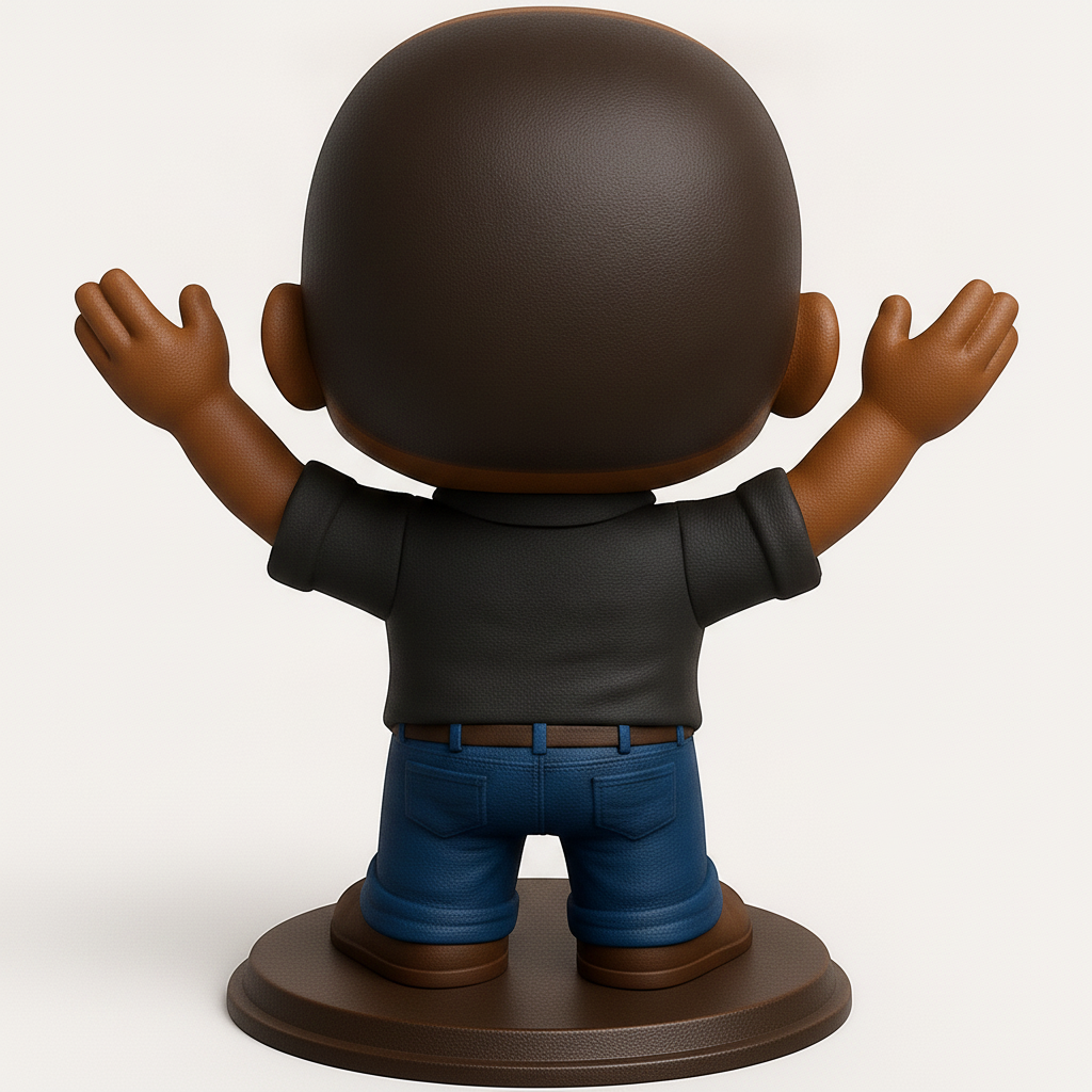 face to 3d model ai-3D portrait printing from photo_High-Spirited Bobblehead: A Touch of Cheer!