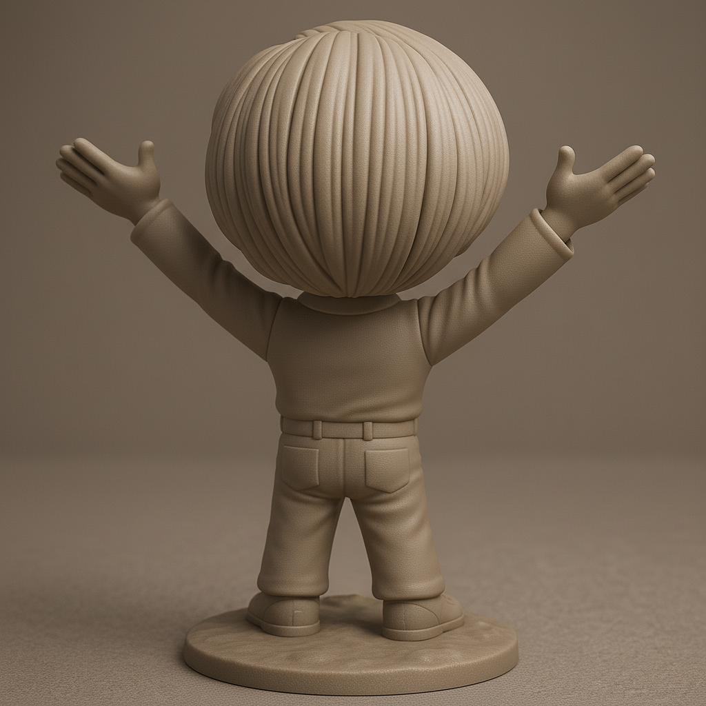 face anatomy 3d model-create 3d face model from photo_Joyful 3D Character Model for Printing