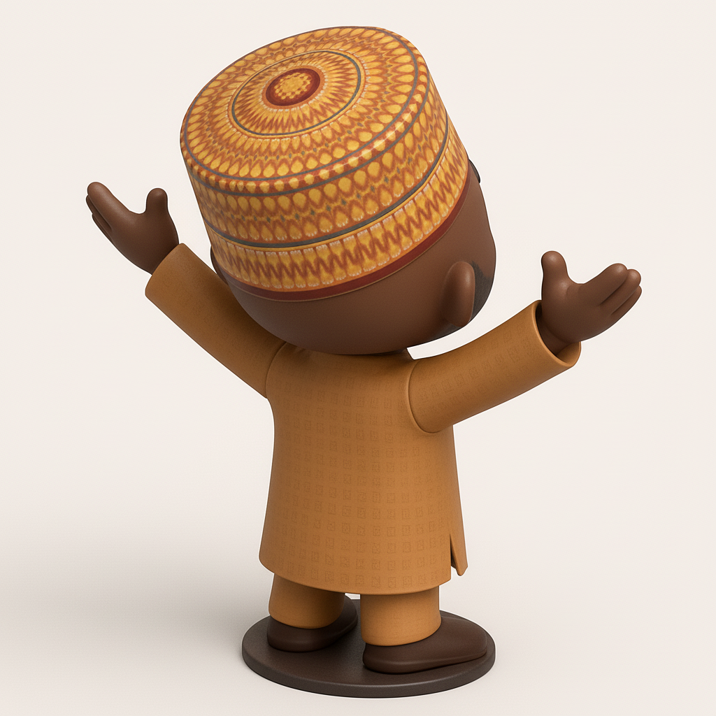 face to 3d model ai-3D portrait printing from photo_Celebrate Culture: Welcoming African Man Figurine