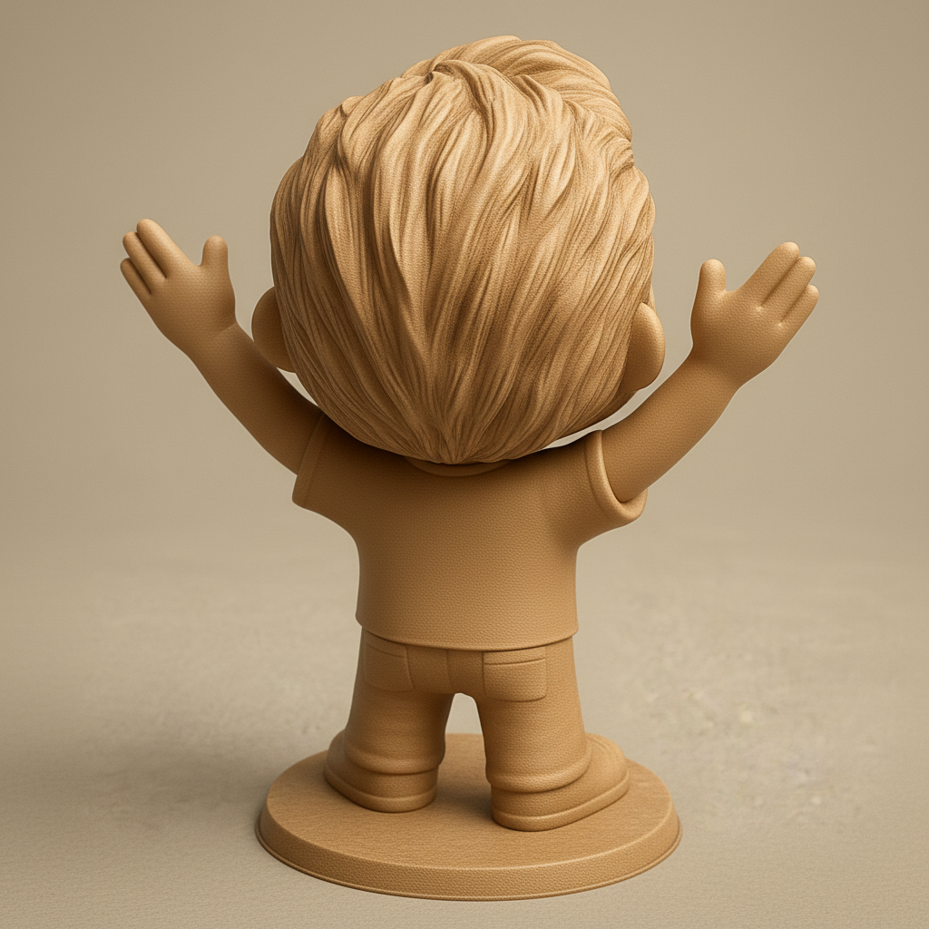 face anatomy 3d model-create 3d face model from photo_Positive Vibes Desk Companion - Easy 3D Print