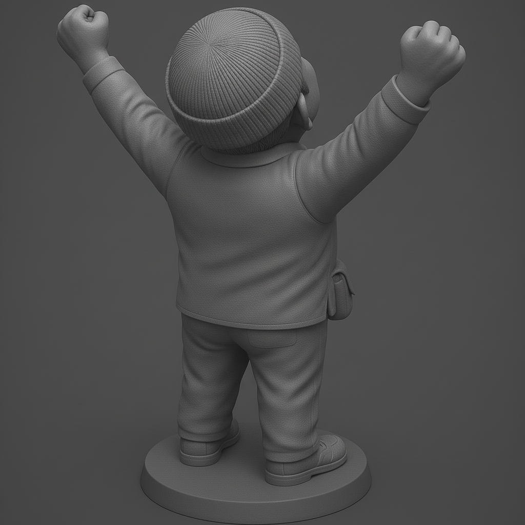 face anatomy 3d model-create 3d face model from photo_Joyful Character Model for 3D Printing