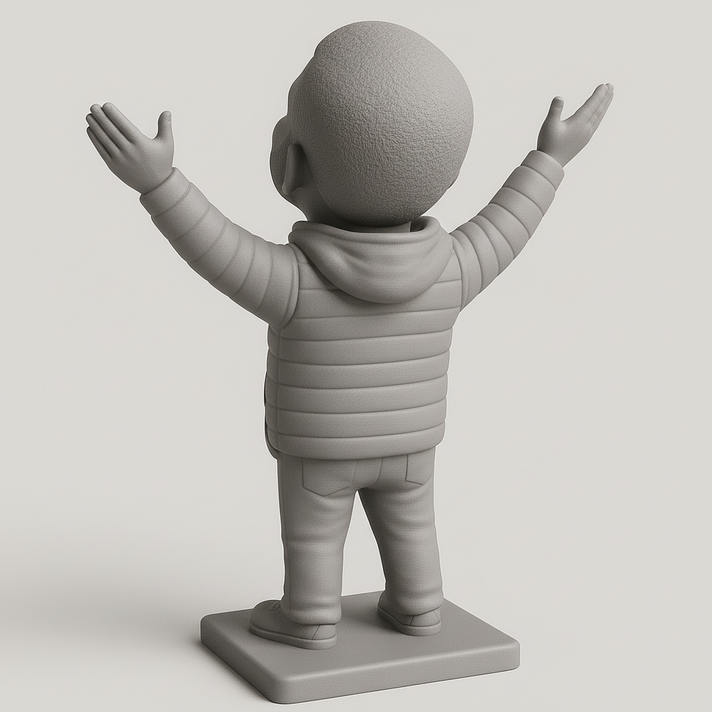 silhouette 3d printer maker-3d portrait printing_Joyful Celebration Figurine