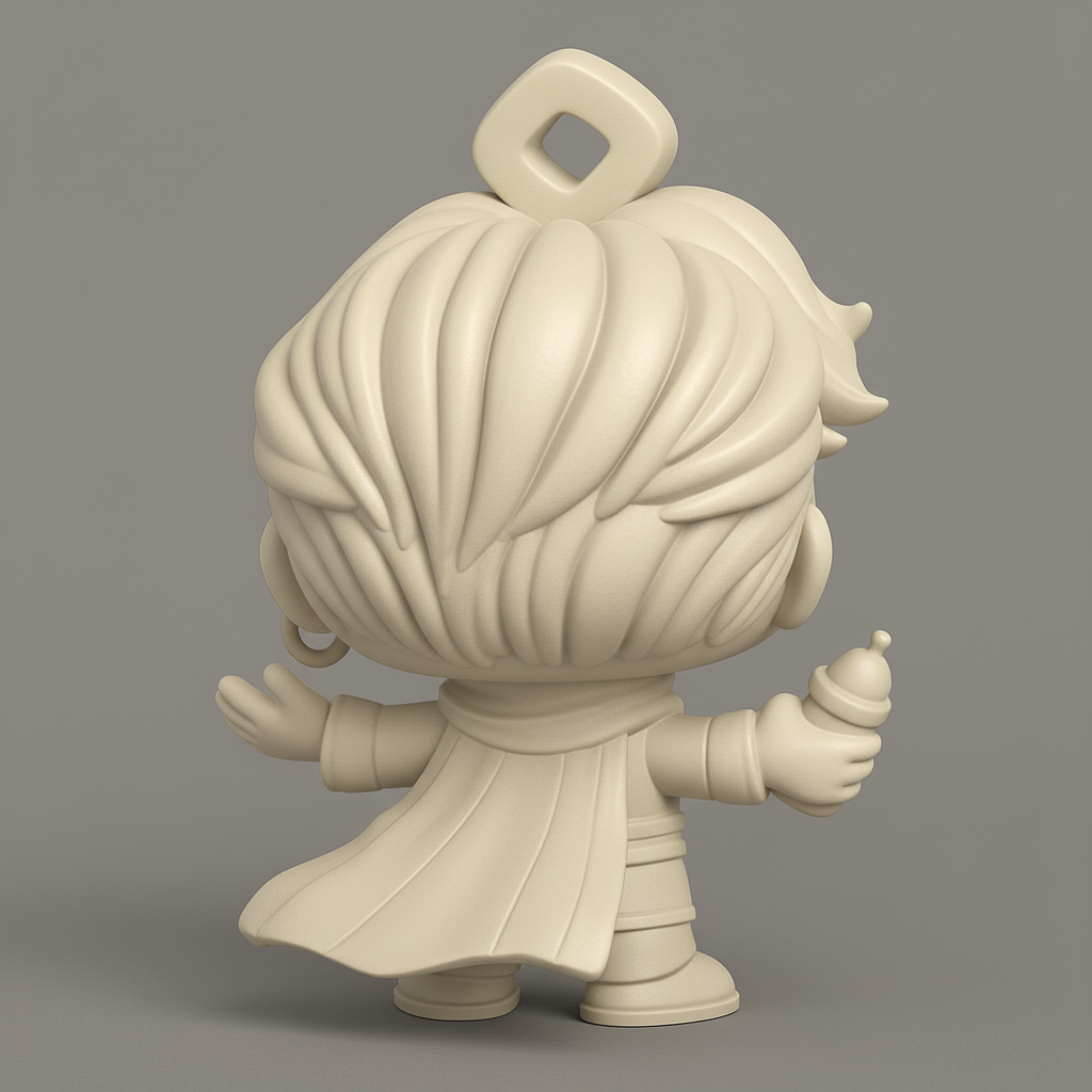 face anatomy 3d model-create 3d face model from photo_Zen Baby Funko Pop: Adorable Serene Figure 3D Print