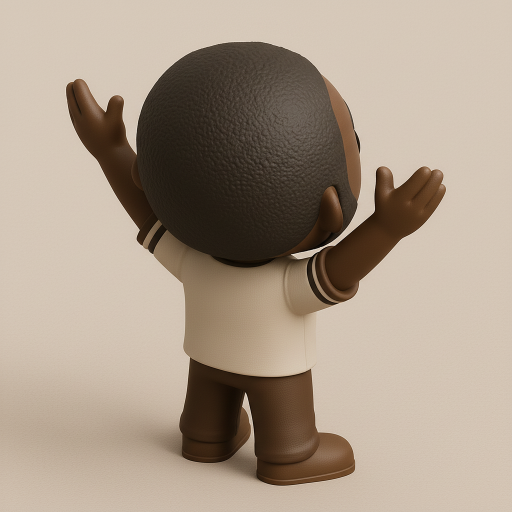 face to 3d model ai-3D portrait printing from photo_Happy Vibe Desk Pal - Smile-Inducing 3D Figurine