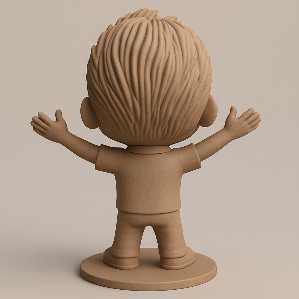 face anatomy 3d model-create 3d face model from photo_Joyful Chibi Pal - Open Arms, Open Heart!