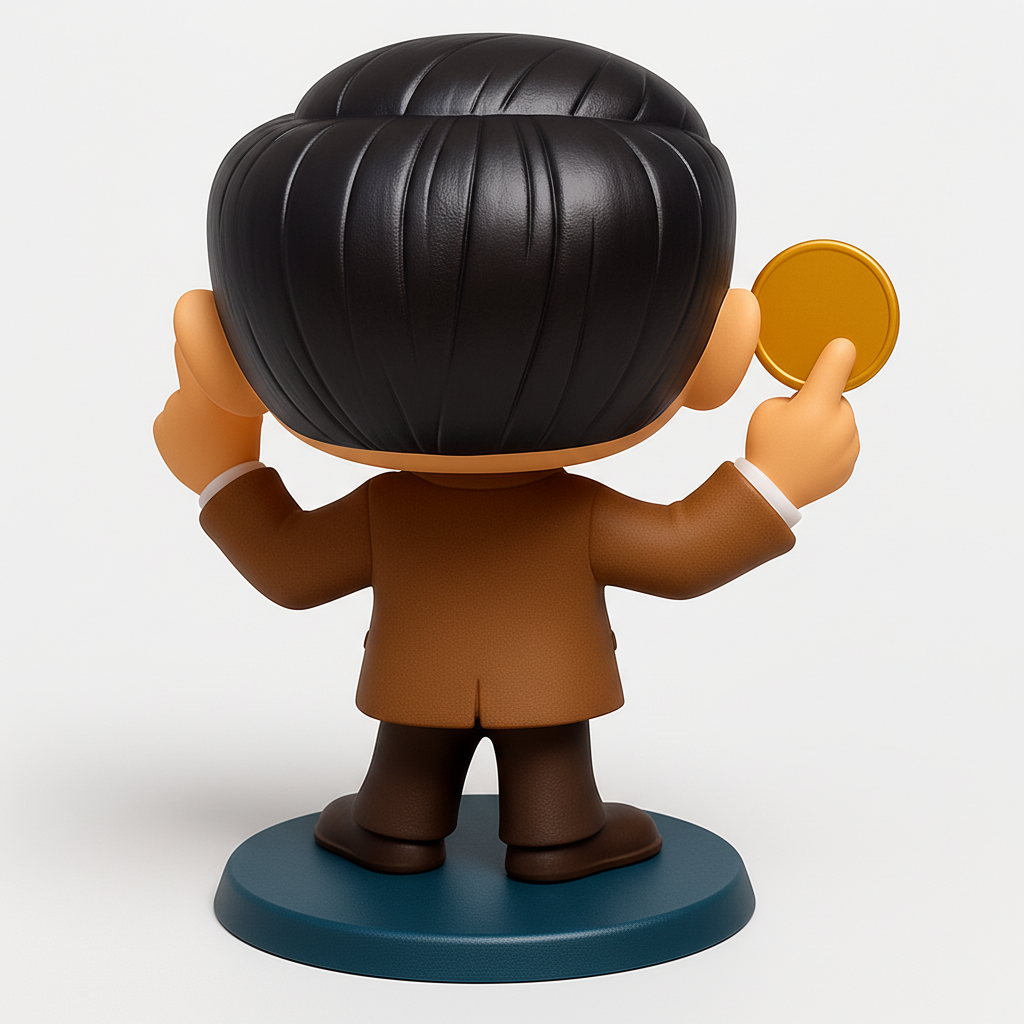 face to 3d model ai-3D portrait printing from photo_Mr. Bean's Golden Moment Figurine - Print & Smile!