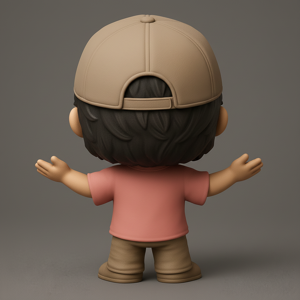 face to 3d model ai-3D portrait printing from photo_Friendly Boy Figurine: Your Desk's New Happy Companion!