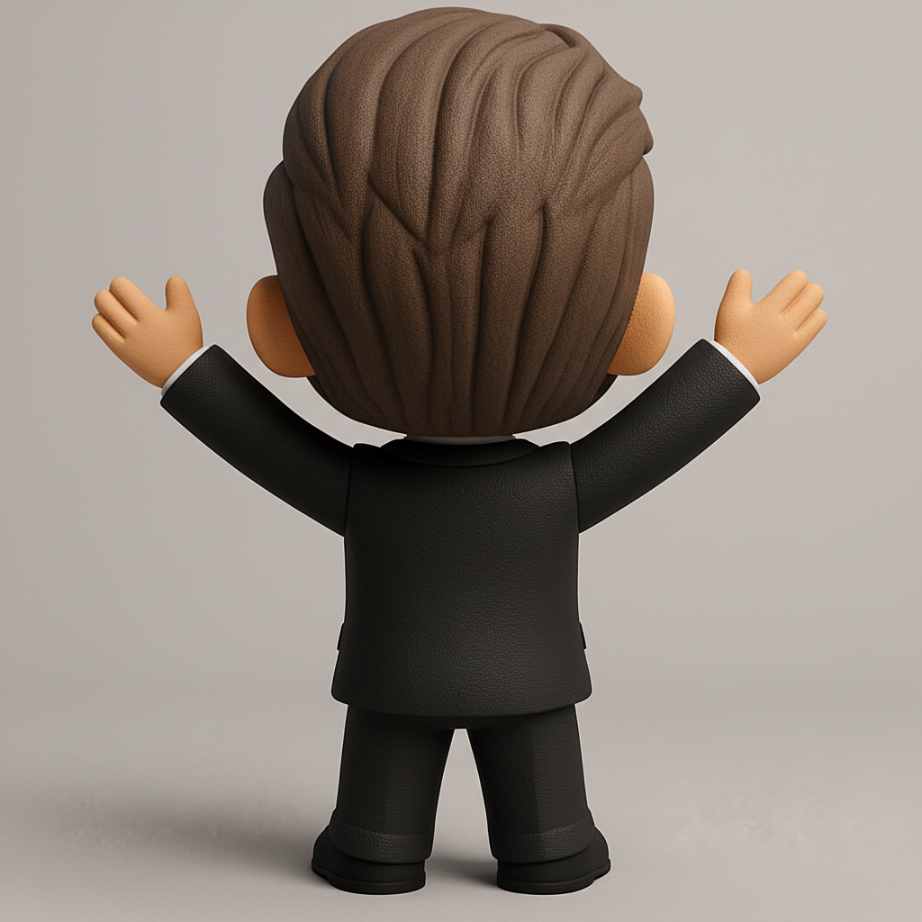 face anatomy 3d model-create 3d face model from photo_Happy Professional Figurine - Boost Your Desk Mood!