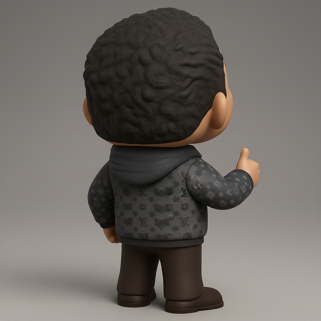 face anatomy 3d model-create 3d face model from photo_Thumbs Up Funko-Style Character Figurine