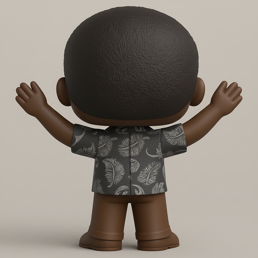 face to 3d model ai-3D portrait printing from photo_Cool Tropical Pop Art Style Figure - Print & Display!