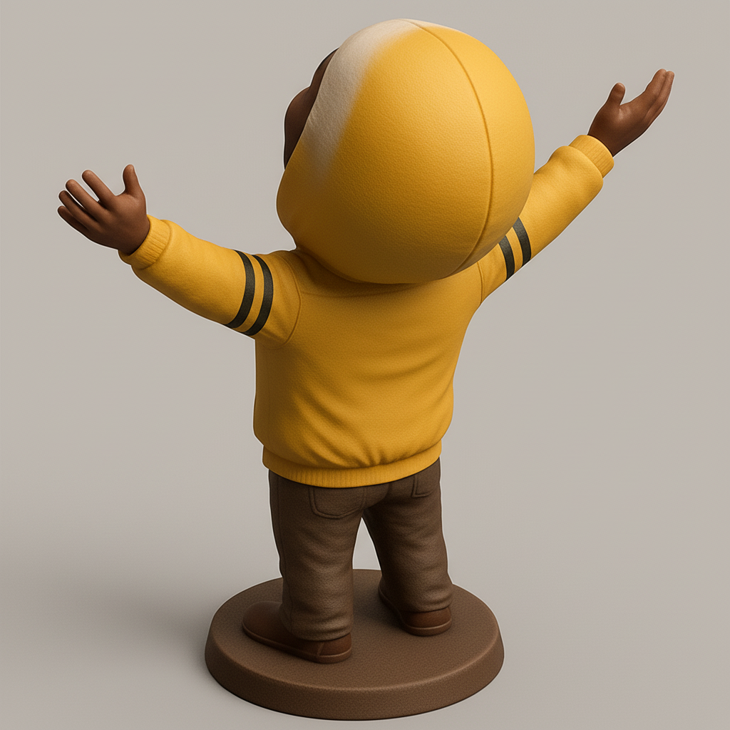 face to 3d model ai-3D portrait printing from photo_Happy Bobblehead Figure: Radiate Joy!