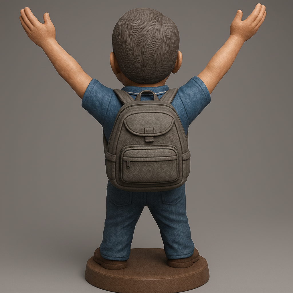 face anatomy 3d model-create 3d face model from photo_Joyful Explorer 3D Model