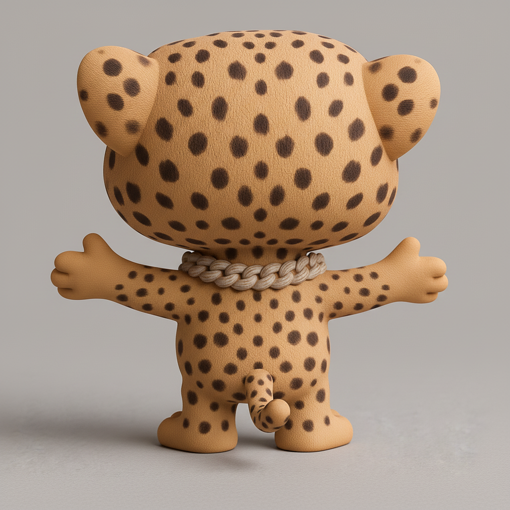 face anatomy 3d model-create 3d face model from photo_Smiling Cheetah Buddy: Your Huggable 3D Print!