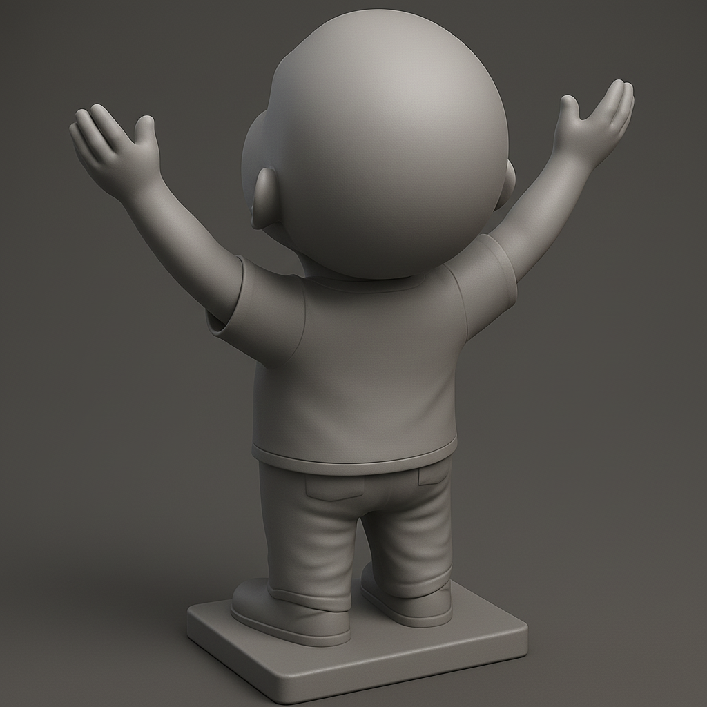 face anatomy 3d model-create 3d face model from photo_Irys Happy Hugs Figurine: Spread Joy & Optimism