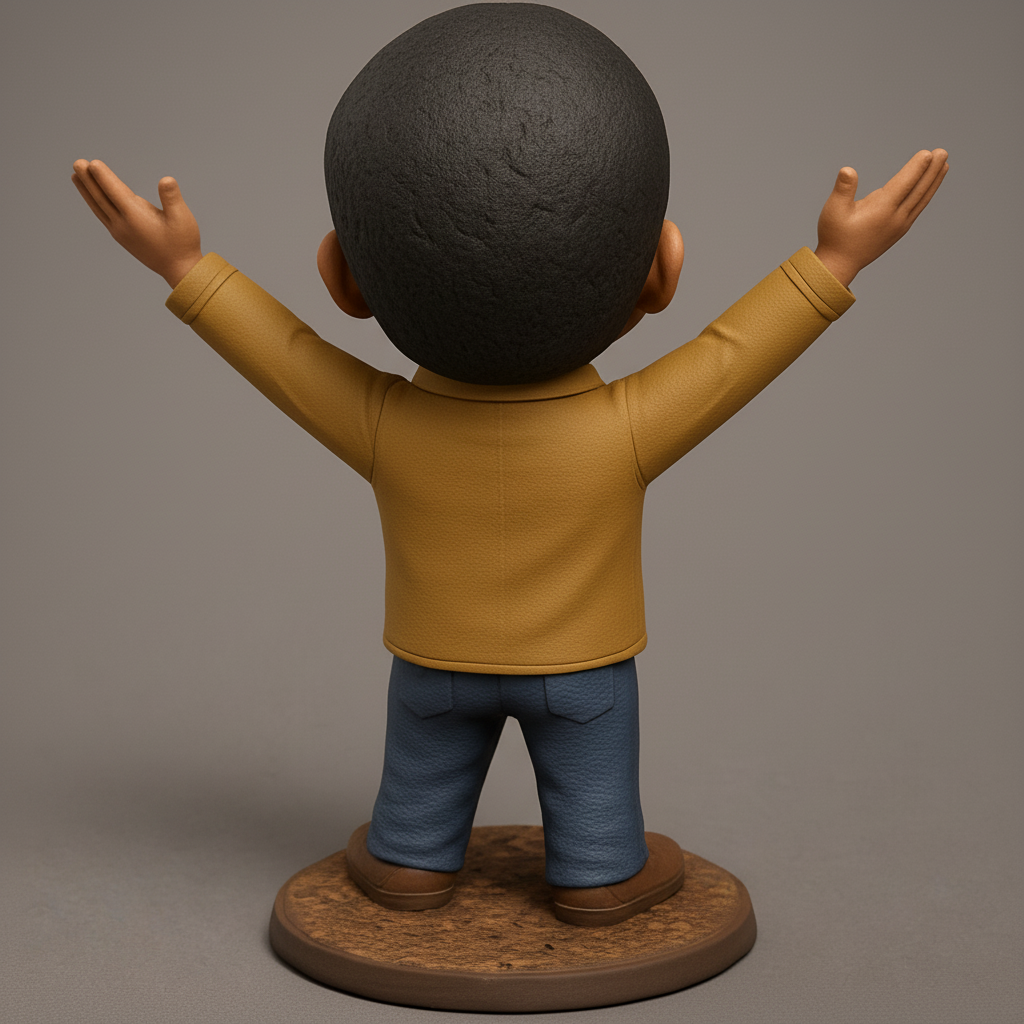 face anatomy 3d model-create 3d face model from photo_Joyful Celebration Figure - Embrace Happiness in 3D!