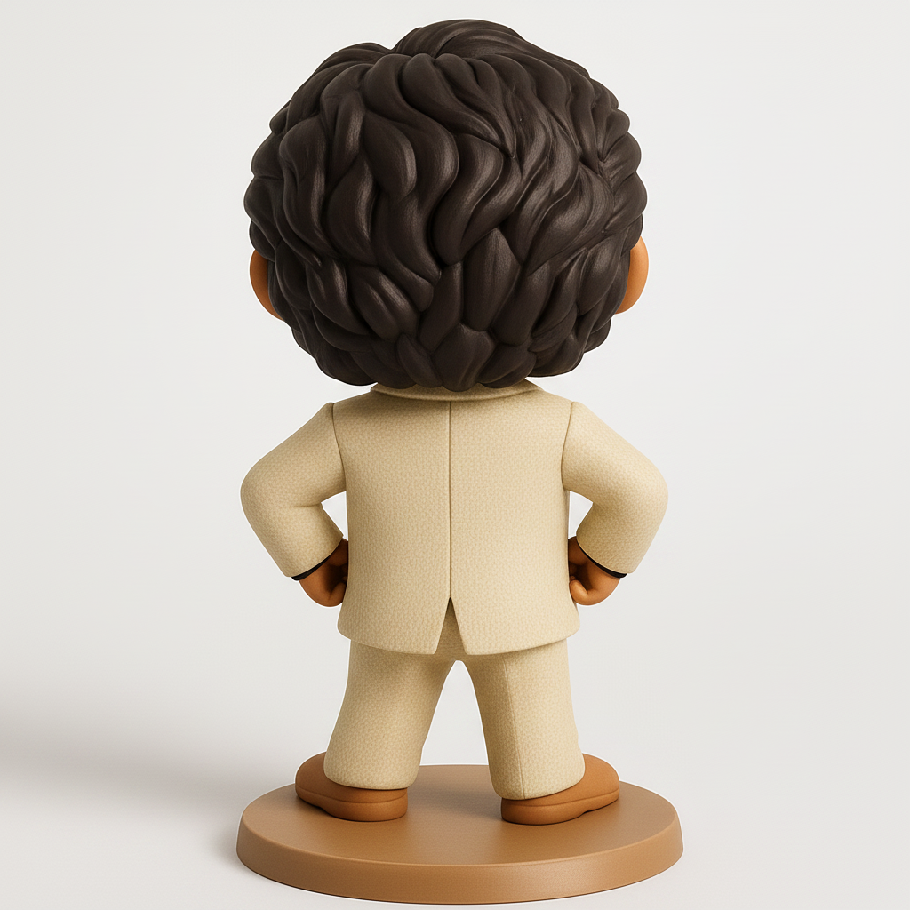face to 3d model ai-3D portrait printing from photo_Smiling Professional Desk Buddy 3D Print