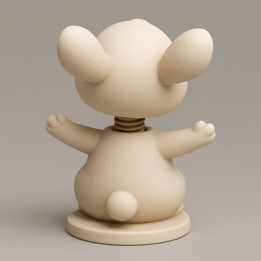 face anatomy 3d model-create 3d face model from photo_Joyful Spring Bunny with Unique Spring Mechanism