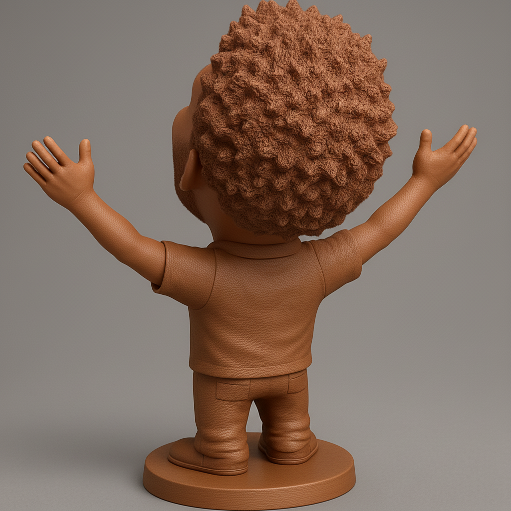 face anatomy 3d model-create 3d face model from photo_Joyful Spirit Bobblehead: Celebrate Life's Victories!