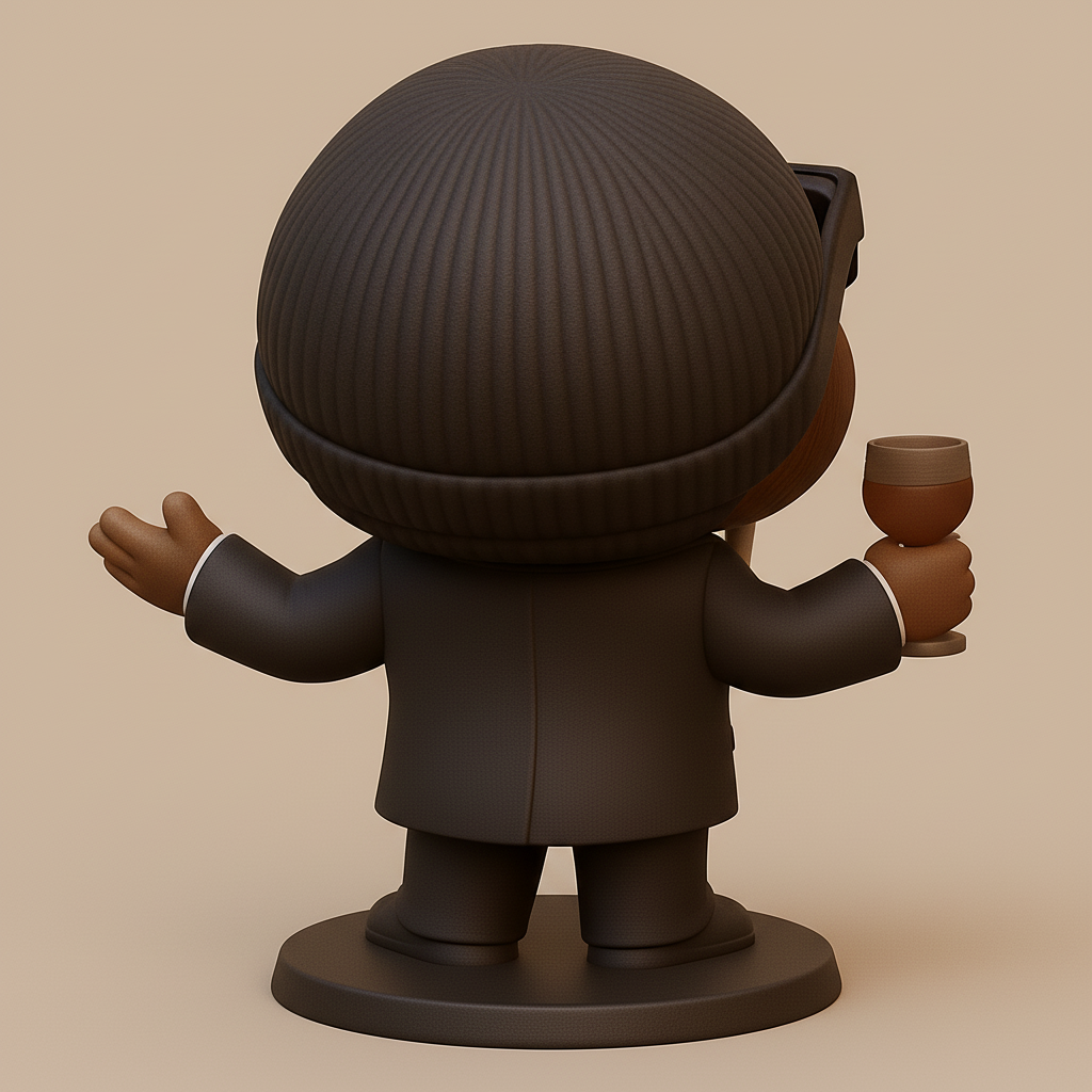 face to 3d model ai-3D portrait printing from photo_Dapper Walrus Gentleman Figurine: Cool Desk Decor!