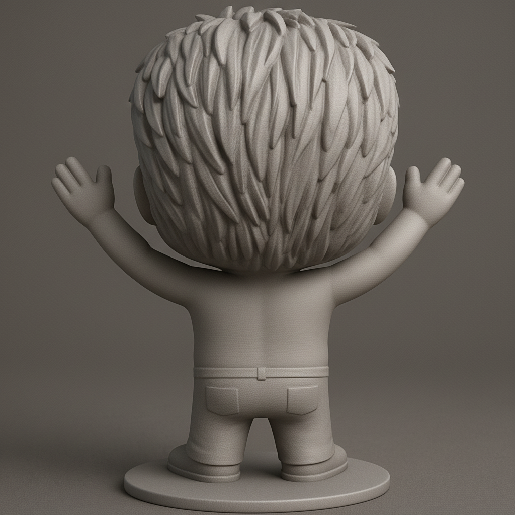 face anatomy 3d model-create 3d face model from photo_Dynamic Chibi Guy: Your Next Fun 3D Print!