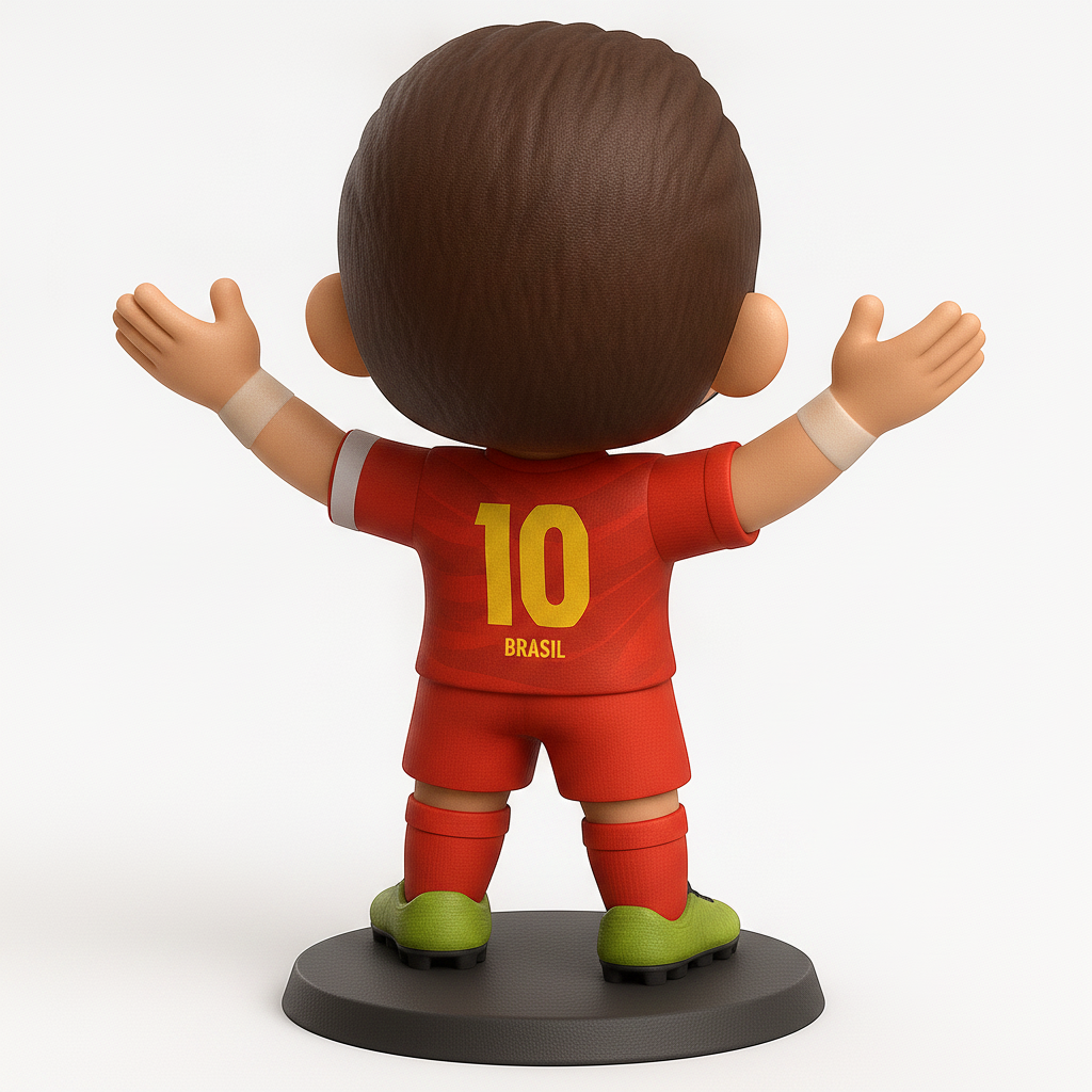 face to 3d model ai-3D portrait printing from photo_Chibi Football Star: Celebrate Every Goal!