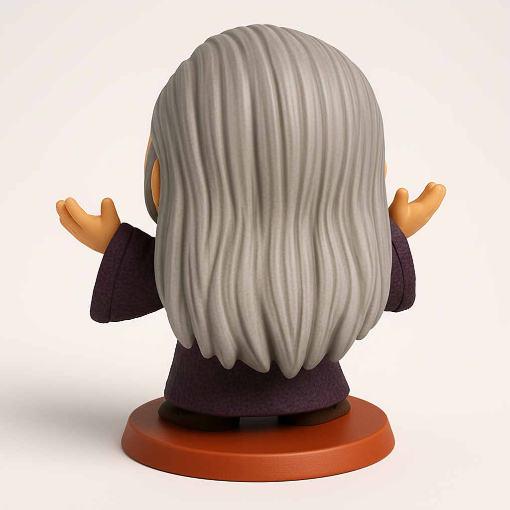 face anatomy 3d model-create 3d face model from photo_Wise Grand Master Funko Pop Style 3D Print