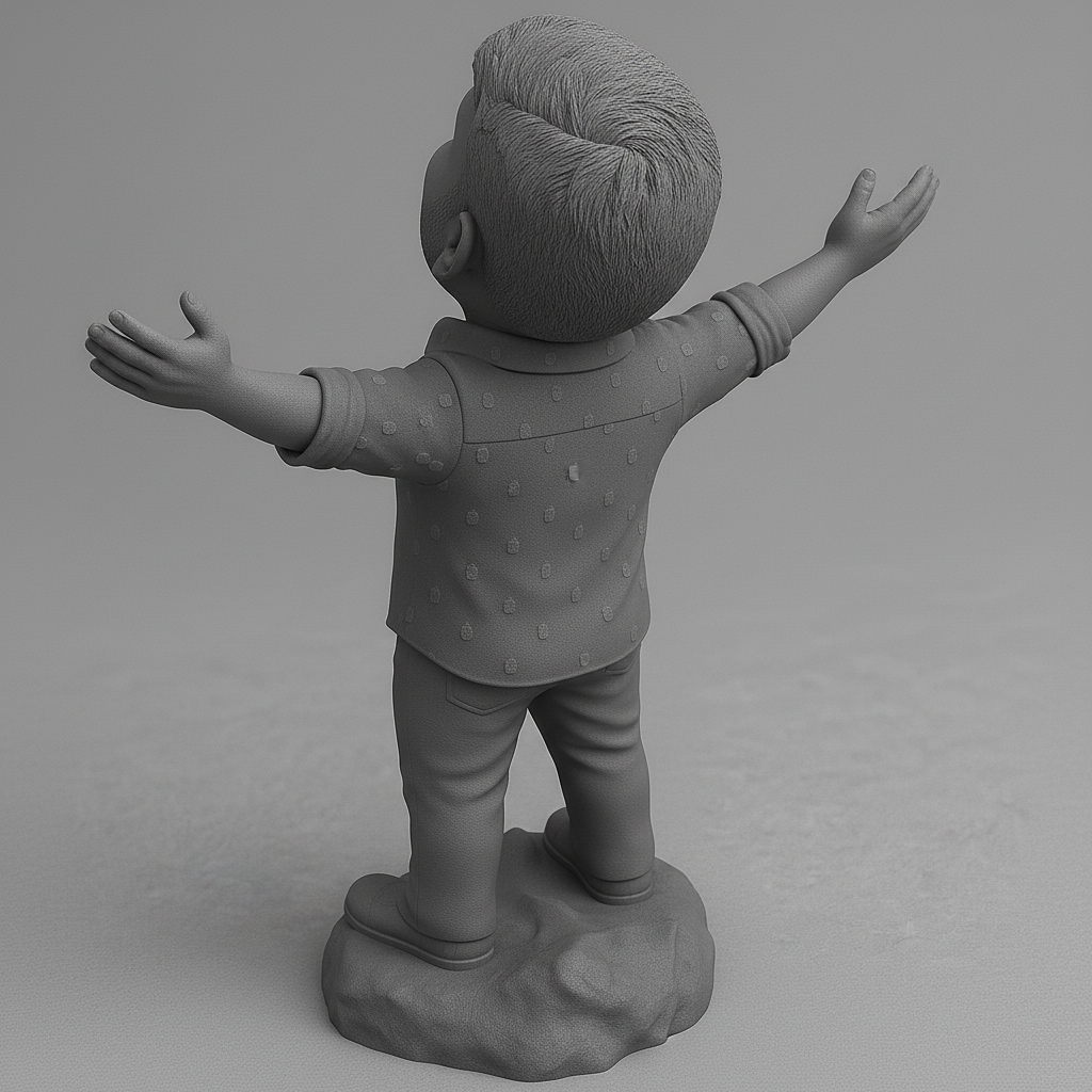 face anatomy 3d model-create 3d face model from photo_Joyful Character Pose for Your Collection