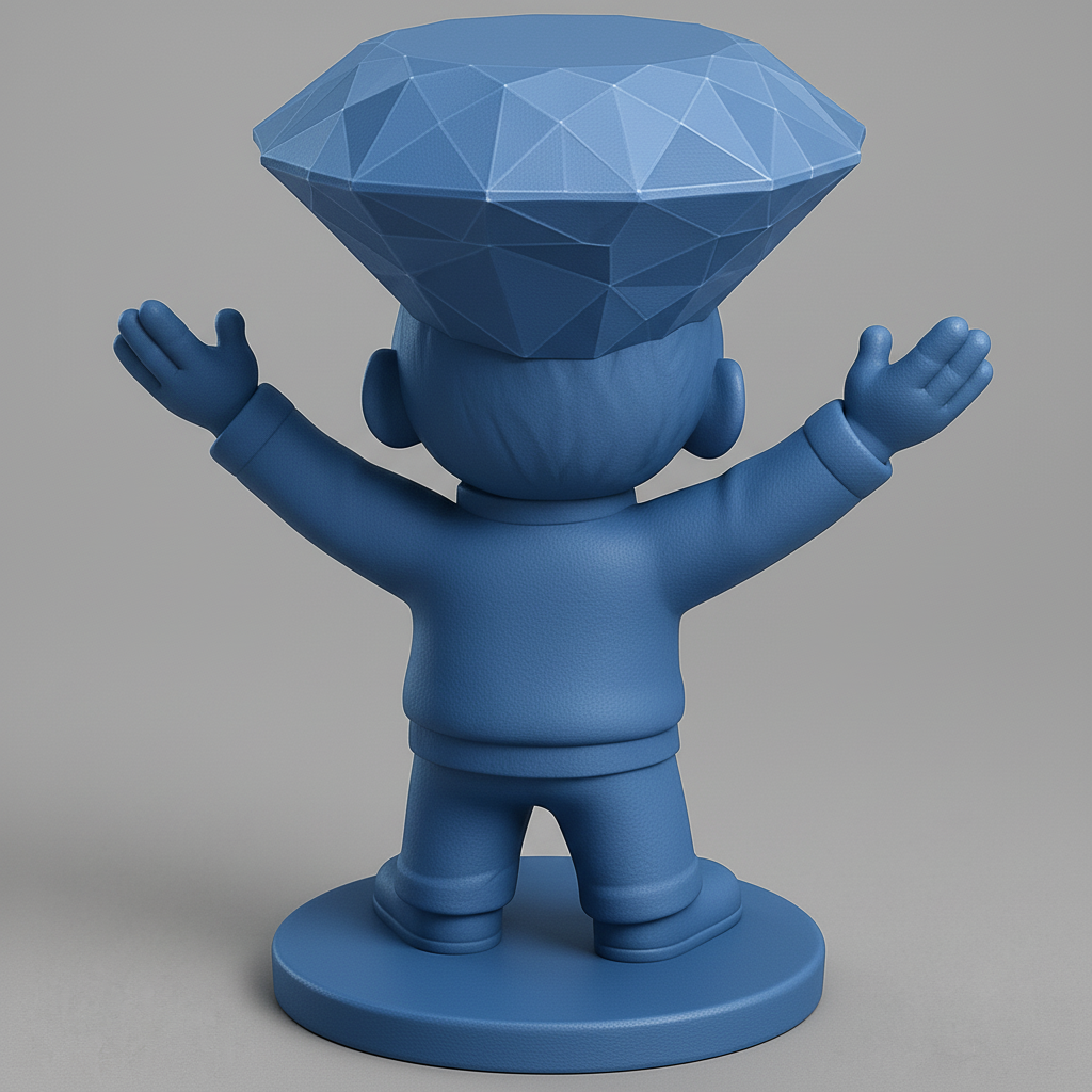 face anatomy 3d model-create 3d face model from photo_Joyful Diamond Dreamer: Celebrate Your Success!