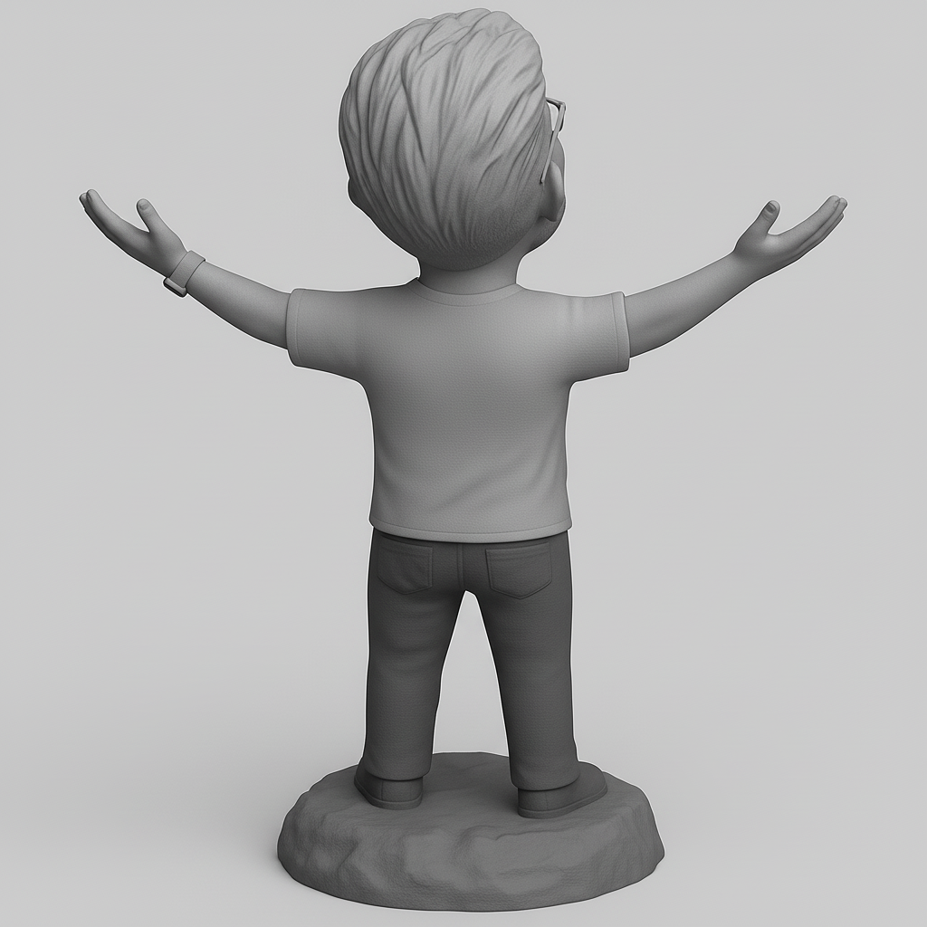 face anatomy 3d model-create 3d face model from photo_Joyful 3D Character Model for Printing