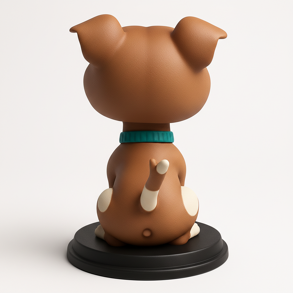 face anatomy 3d model-create 3d face model from photo_Smiling Pit Bull Buddy - Bring Joy to Any Space!