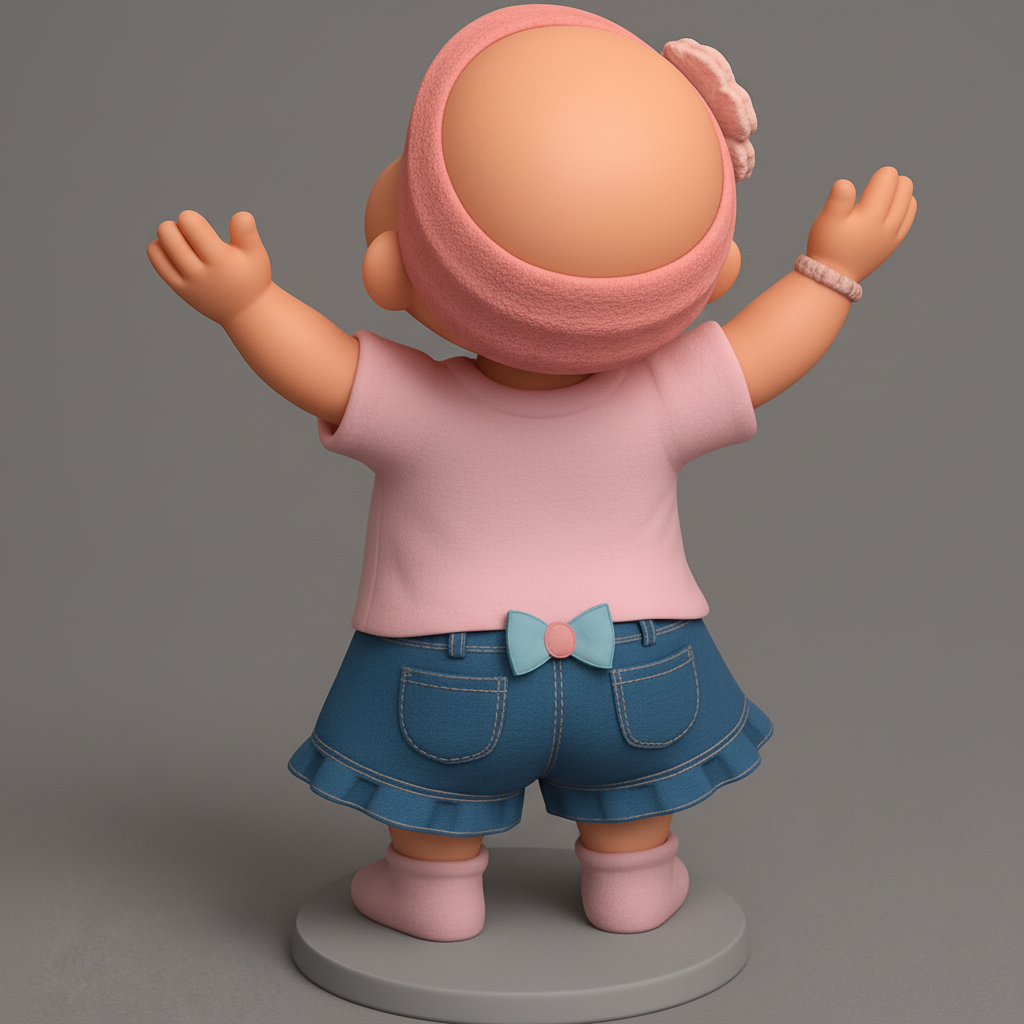 silhouette 3d printer maker-3d portrait printing_Joyful Smiling Baby: Bring Happiness to Your Space