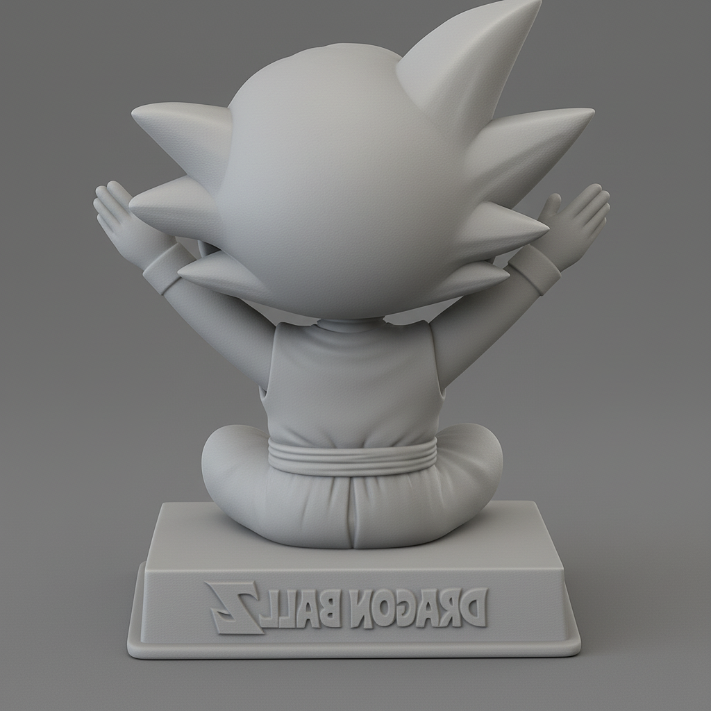 face anatomy 3d model-create 3d face model from photo_Cheerful Dragon Ball Z Character Model