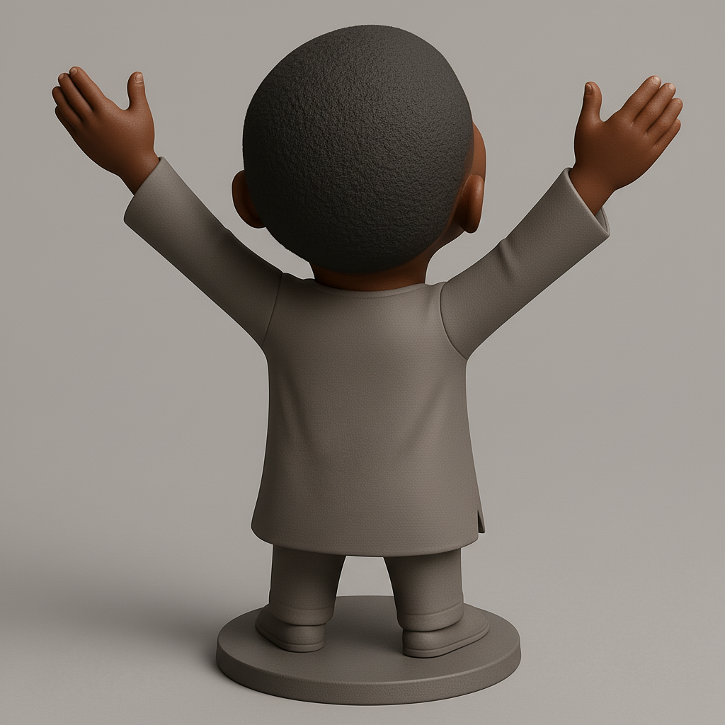 face anatomy 3d model-create 3d face model from photo_Happy Kid Bobblehead: A Symbol of Joy & Praise