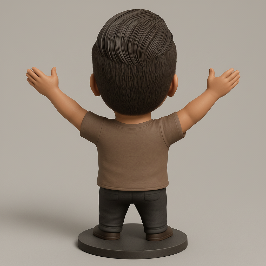face to 3d model ai-3D portrait printing from photo_Pure Joy Bobblehead: A Happy Character for Your Desk!