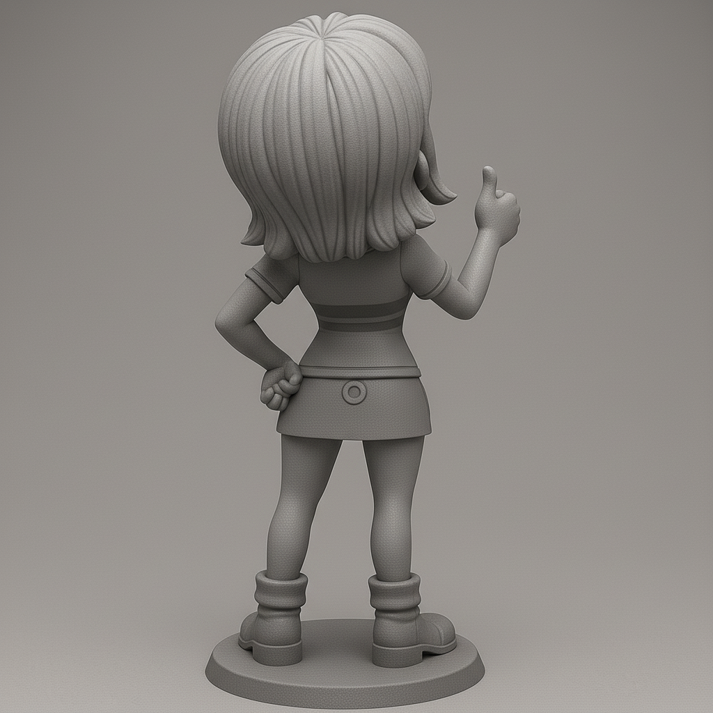 face anatomy 3d model-create 3d face model from photo_Cheerful Character Figurine