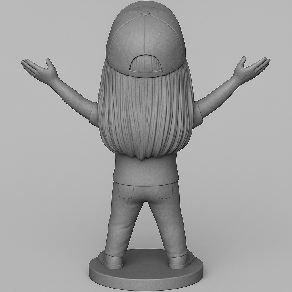 face anatomy 3d model-create 3d face model from photo_Joyful Celebration Figurine