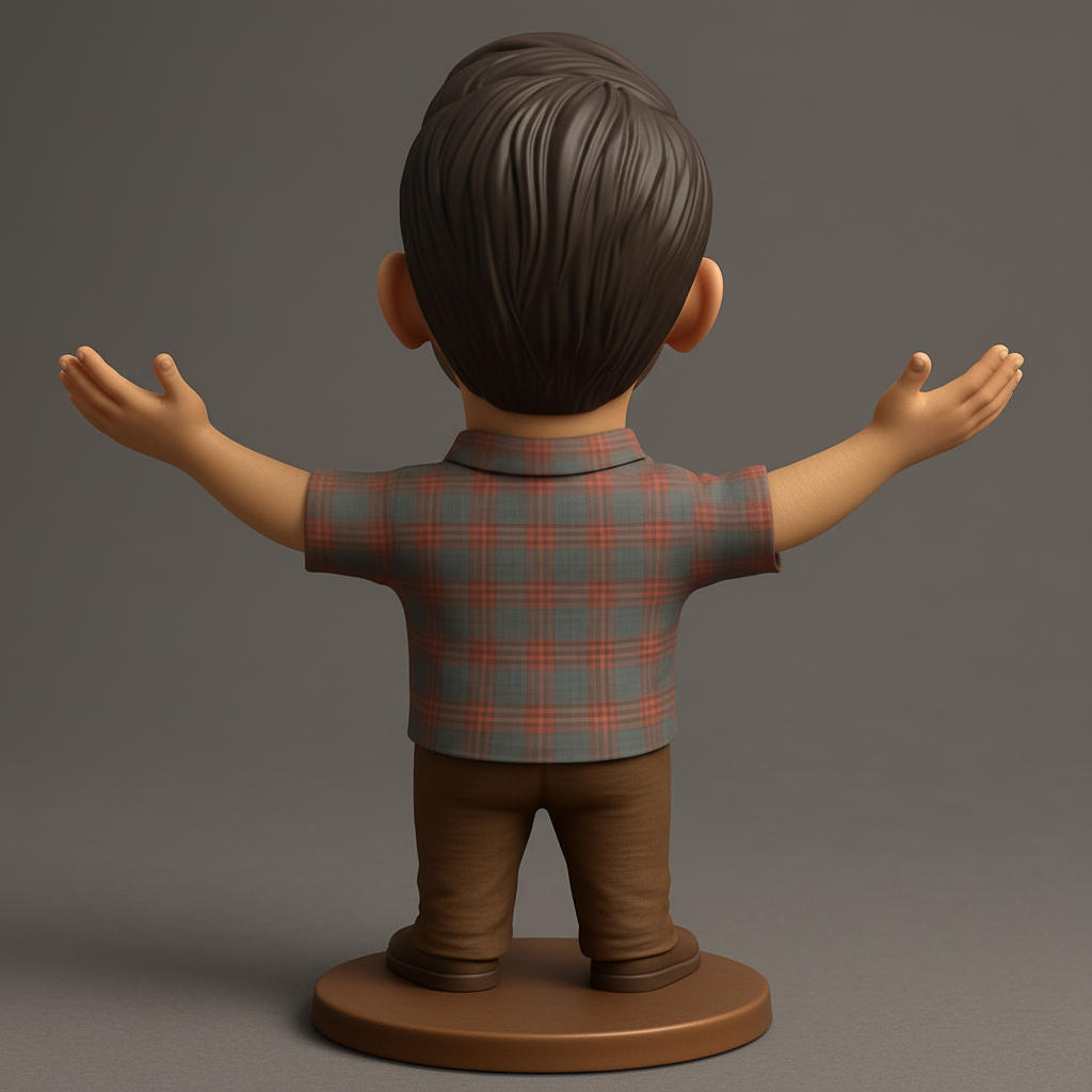 face to 3d model ai-3D portrait printing from photo_Uplifting 'Pure Joy' Bobblehead Collectible