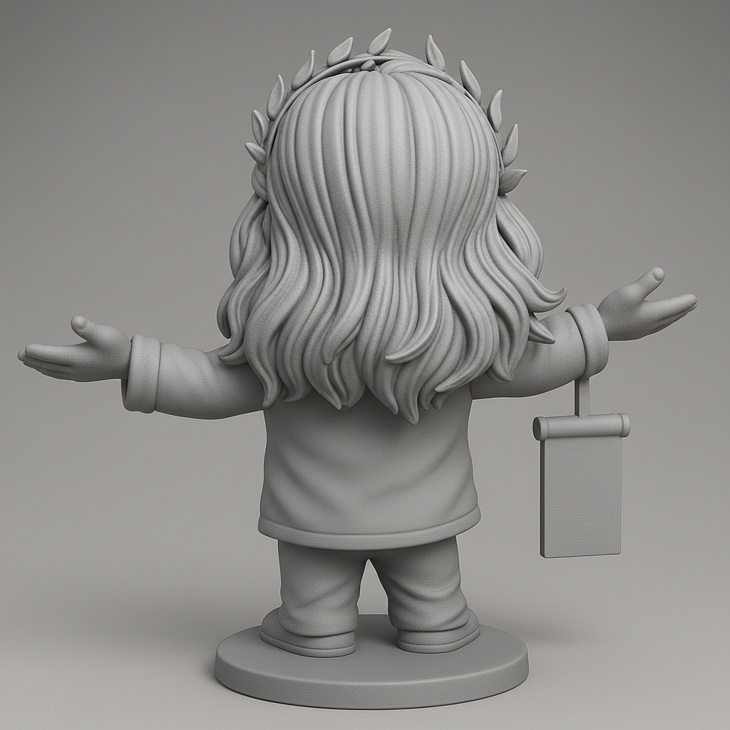 face anatomy 3d model-create 3d face model from photo_Joyful Character with Symbolic Sign