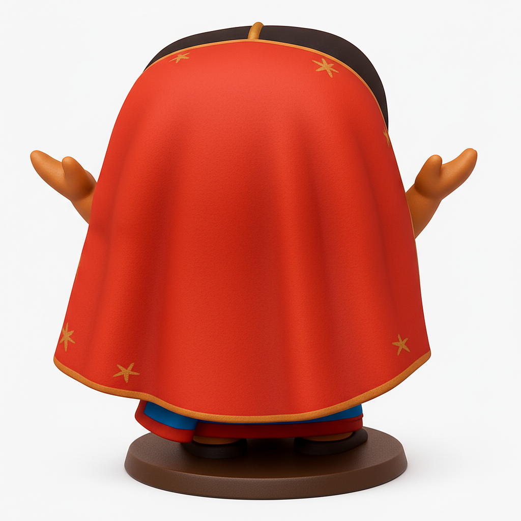 face to 3d model ai-3D portrait printing from photo_Joyful Saree Doll: Cultural Celebration 3D Print